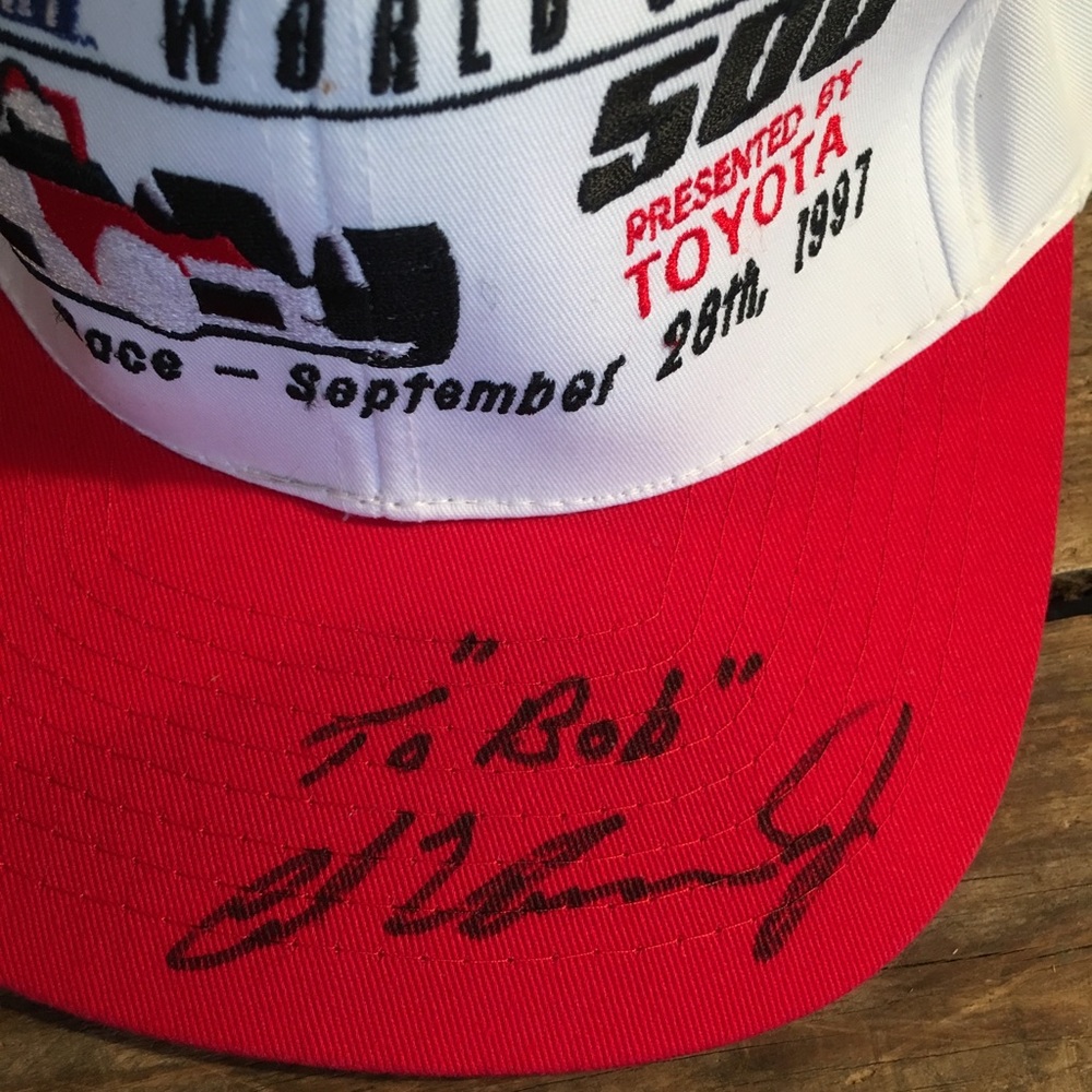 Bob’s Hat signed by Al Unser Jr